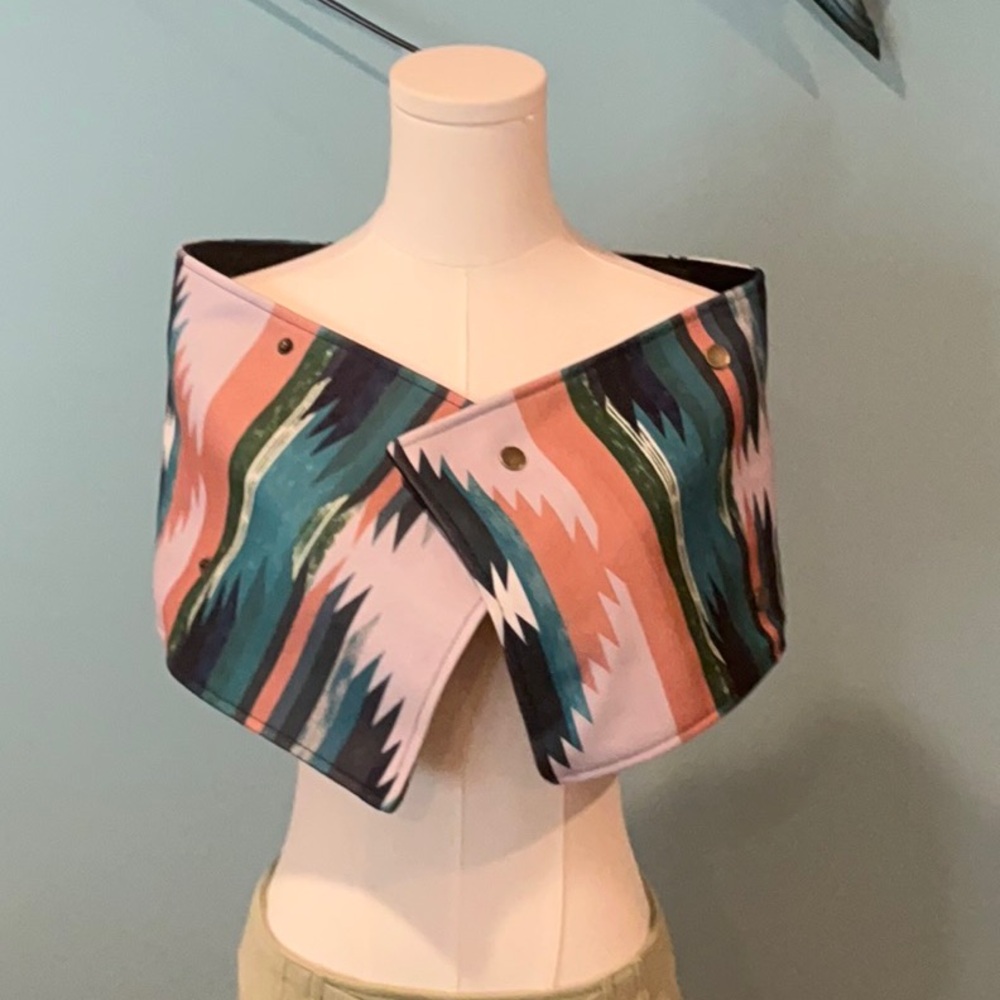 Multicolor Patterned Women's Wrap / Shoulder Cover